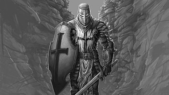 Knight fantasy warrior art , Dual wide 169, background, Stunning artwork HD wallpaper