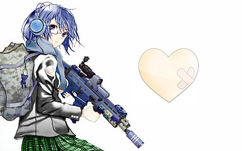 Anime Gun Girl 477701 HD wallpaper