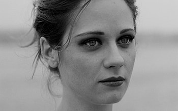 Zooey Deschanel, Grayscale, Monochrome, Faces HD wallpaper
