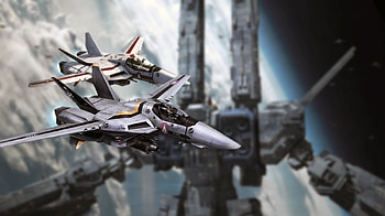 Roy and Rick classic VFs and SDF1, valkyrie, macross, robotech, veritech HD wallpaper