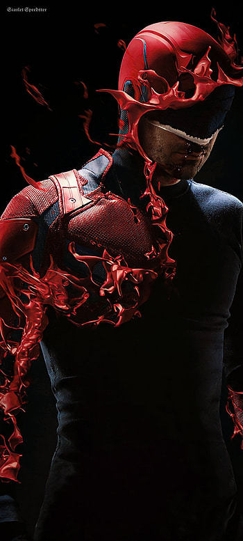Daredevil, red, Matt Murdock, Charlie Cox HD phone wallpaper