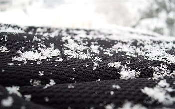 Snow, Snowflakes, Macro, Surface HD wallpaper