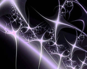 Stars in Purple, purple stars, on black HD wallpaper