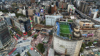 Tokyo, Rooftop HD wallpaper
