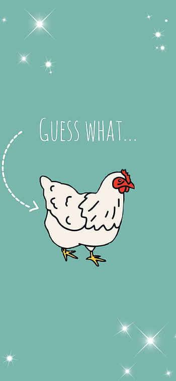 Guess What..., chicken, butt, funny HD phone wallpaper