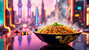 Vibrant Chinese Cuisine: Ultra, chinese food, Noodles, cityscape, food, steam HD wallpaper