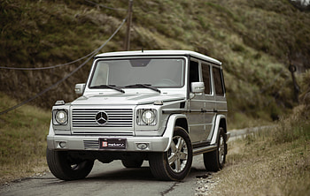 Cars, Car, Suv, Front View, Machine, Grey, Mercedes-Benz, Silver, Silvery, Mercedes-Benz G500 HD wallpaper