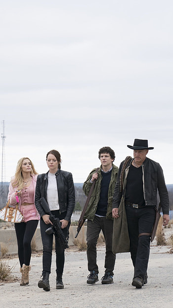 Jesse Eisenberg, Zombieland: Double Tap film, Thrilling sequel, Exciting storyline HD phone wallpaper