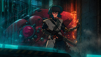 Ghost in the Shell (2026) — Neon Rain, Anime, Cyberpunk, Gun HD wallpaper