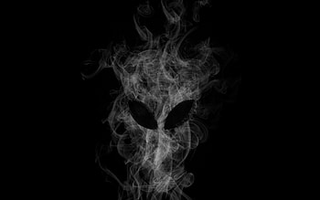 Alienware Background Black Smoke Alien Head HD wallpaper