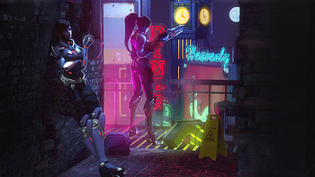 Sombra And Widowmaker Taking Some Rest , sombra, overwatch, widowmaker, games, artist, artwork, digital-art, deviantart HD wallpaper