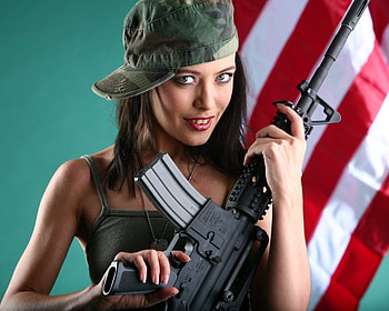 Let's Rock-n-Roll, roll, weapon, girl, rock, usa HD wallpaper