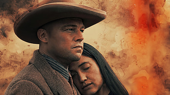 Killers of the Flower Moon - DiCaprio and Gladstone Background, Leonardo Dicaprio, Lily Gladstone, movie, Killers of the Flower Moon HD wallpaper