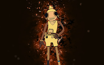 Scorpion Toona Fish, , brown neon lights, Fortnite Battle Royale, Fortnite characters, Scorpion Toona Fish Skin, Fortnite, Scorpion Toona Fish Fortnite HD wallpaper