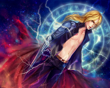 Edward Elric, blond hair, blonde, cute, alchemist, long hair, 3d, elric, cg, fullmetal alchemist, fma, fullmetal, ed, , blonde hair, male, handsome, sexy, blond, hot, boy, anime, cool, realistic, guy HD wallpaper