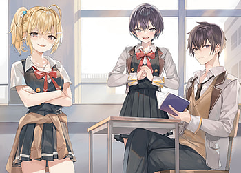 Alya Hides Feelings - Anime Trio Featuring Nonoa, Masachika & Chisaki, Alya Sometimes Hides Her Feelings in Russian, Anime, Masachika Kuze HD wallpaper