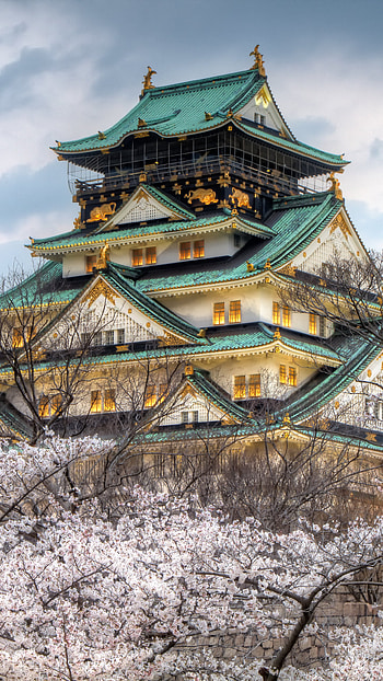 Osaka Castle, Travels, Architectural gem, Cultural treasure HD phone wallpaper