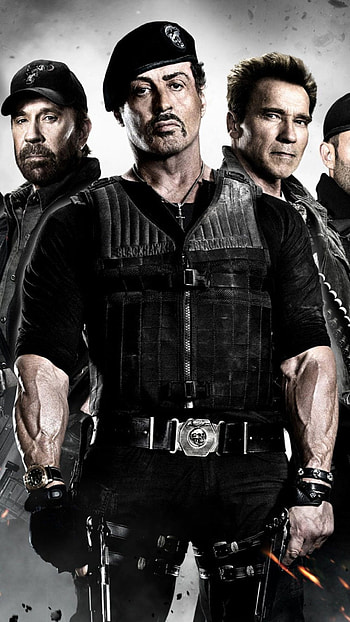 Chuck Norris, Sylvester Stallone HD phone wallpaper