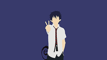 Blue Exorcist minimalist , Dark anime, Top backgrounds, Demon slaying HD wallpaper
