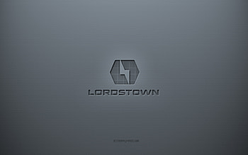 Lordstown logo, gray creative background, Lordstown emblem, gray paper texture, Lordstown, gray background, Lordstown 3d logo HD wallpaper