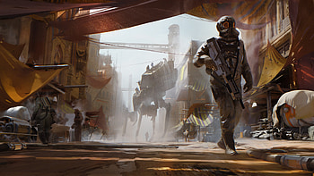 Desert Sentinels — Futuristic Outpost (Sci‑Fi ), Sci Fi, futuristic HD wallpaper