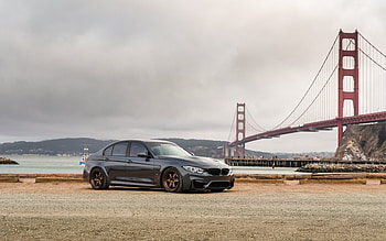 BMW M3, F80, front view, exterior, gray sedan, tuning M3 F80, gray M3 F80, German cars, BMW HD wallpaper