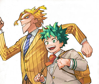 My Hero Academia — Deku & All Might: Heroic Legacy ( Quad ), Anime, My Hero Academia, Izuku Midoriya, All Might HD wallpaper