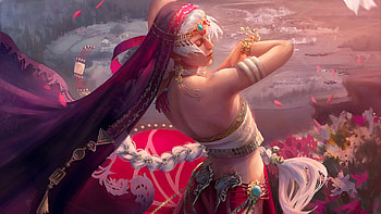 Exotic Dancer, dancer, art, bellydancer, , girl, woman, digital, pretty, fantasy HD wallpaper