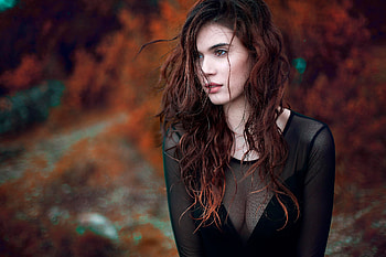 beautiful girl, girl, redhead, model, beautiful HD wallpaper