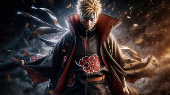 Naruto Uzumaki Distant Gaze, naruto, anime, artwork, art, digital-art, ai, artist HD wallpaper
