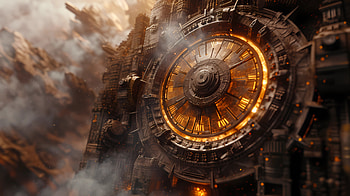 The mega clockwork structure, clock, Time, clockwork HD wallpaper