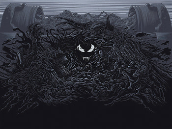 Venom, dark, fan artwork HD wallpaper