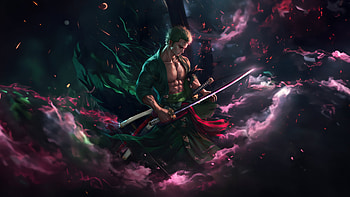 Roronoa Zoro From One Piece 2024, zoro-roronoa, one-piece, anime, artist, artwork, digital-art HD wallpaper