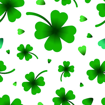 Four-leaf clover pattern, Lucky symbol, Irish beer festival, Abstract texture HD phone wallpaper