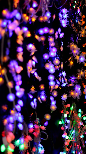 Christmas Lightings, Lightings Background HD phone wallpaper