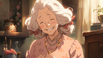 AI-Generated Grandmother Portrait, AI Art, woman, Grandmother HD wallpaper