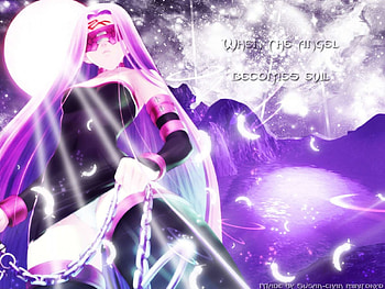 when angel became evil, anime girl, anime HD wallpaper