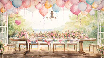 Festive Birtay Celebration - Party Decor Background, birtay party, wedding, christmas ornaments, balloon, flower HD wallpaper