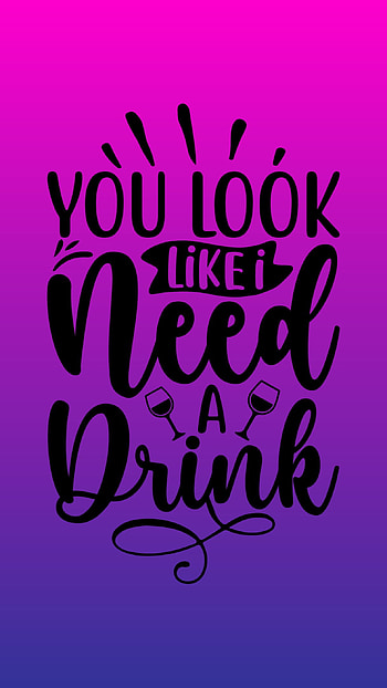 You Look Like, magenta, pink, ineedadrink, ombre, youlooklike HD phone wallpaper