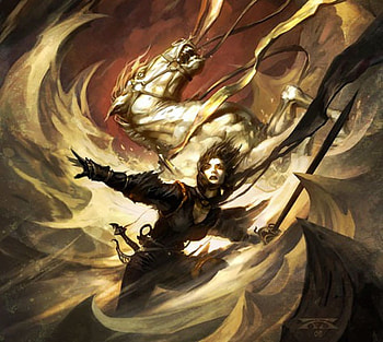 Sands of the soul, raymond swanland, horse, white, girl, dark HD wallpaper