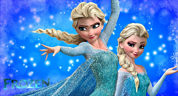 Elsa, blue, winter, frozen, blonde, disney, girl, snow queen, snowflakes, anime, fantasy, movie, princess HD wallpaper