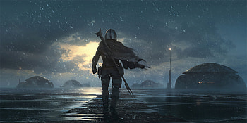 Mandalorian fan art, mobile tablet, 2020 , Mandalorian HD wallpaper