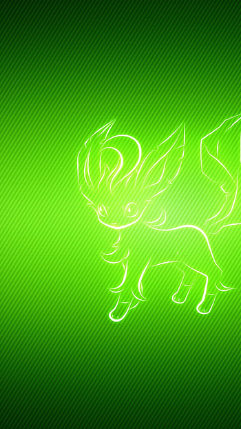 animal, pokemon, green, leafeon HD phone wallpaper