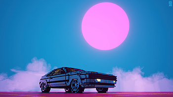 1985 Supra Vaporwave , toyota-supra, toyota, cars, vaporwave, synthwave, artist, artwork, digital-art, artstation HD wallpaper