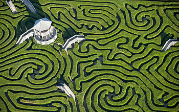 Engrossing mazes, Maze patterns, Mysterious passages, Labyrinthine magic HD wallpaper