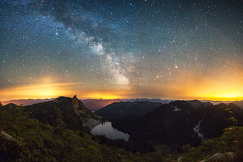Milky Way Landscape, milky-way, landscape, nature, graphy, stars HD wallpaper