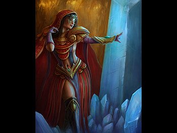 Nimue, girl, fantasy, female HD wallpaper