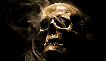 Smoke Skull, smoke, skull, artist HD wallpaper