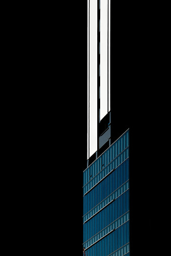 Building, Dark, Minimalism, Facade HD phone wallpaper