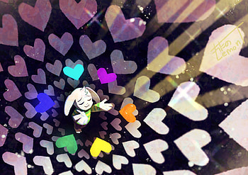 Asriel's Heartful Journey — Undertale, Asriel (Undertale), video game, Undertale HD wallpaper